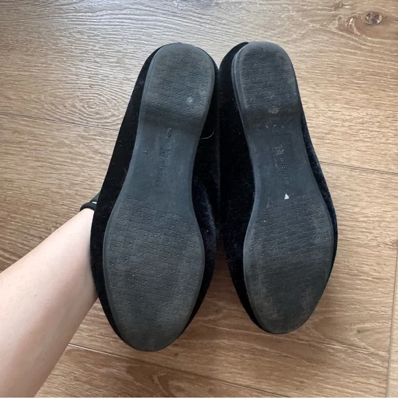 Birdies Black Velvet Sterling Women's Slip on. Size 9 - Picture 5 of 6